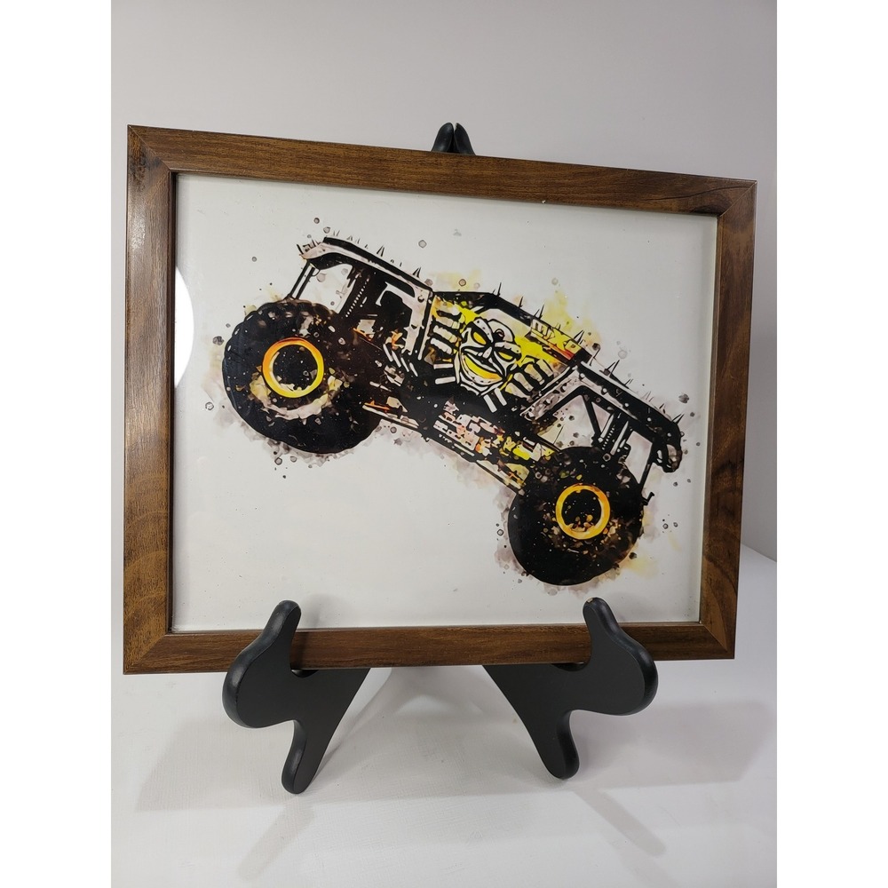 Monster Truck Framed Art Prints Set of 4 Grave Digger El Toro Loco Max-D Decor - Picture 5 of 8